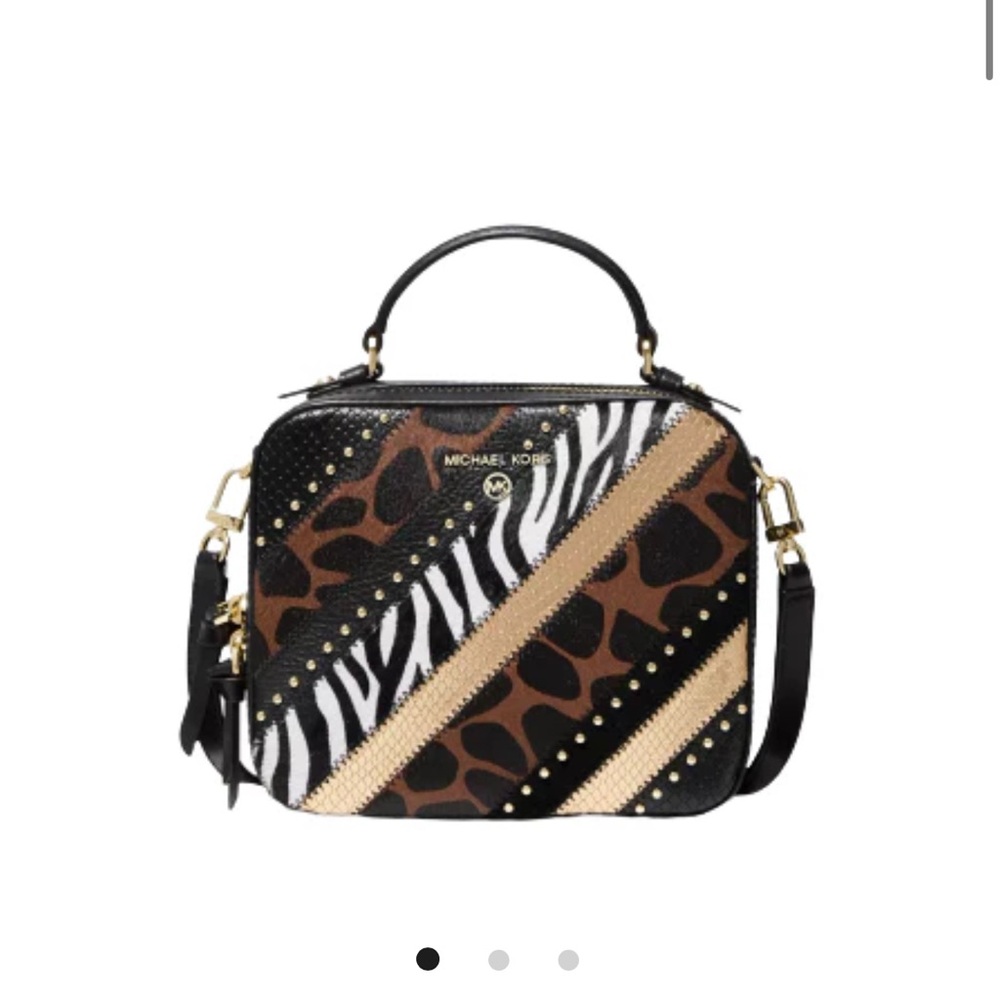 Micheal Kors Jet Set leopard crossbody